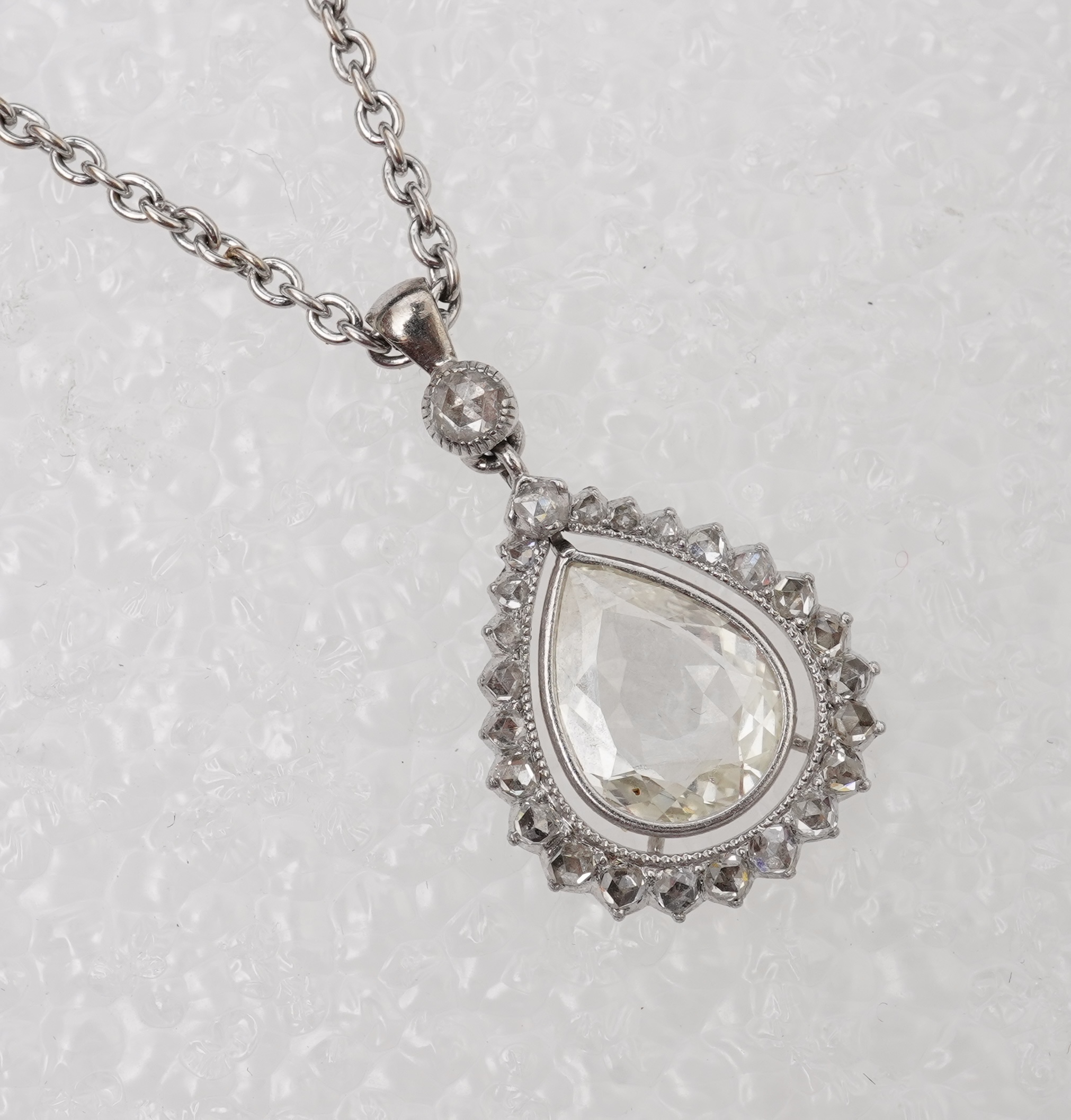 A diamond pendant